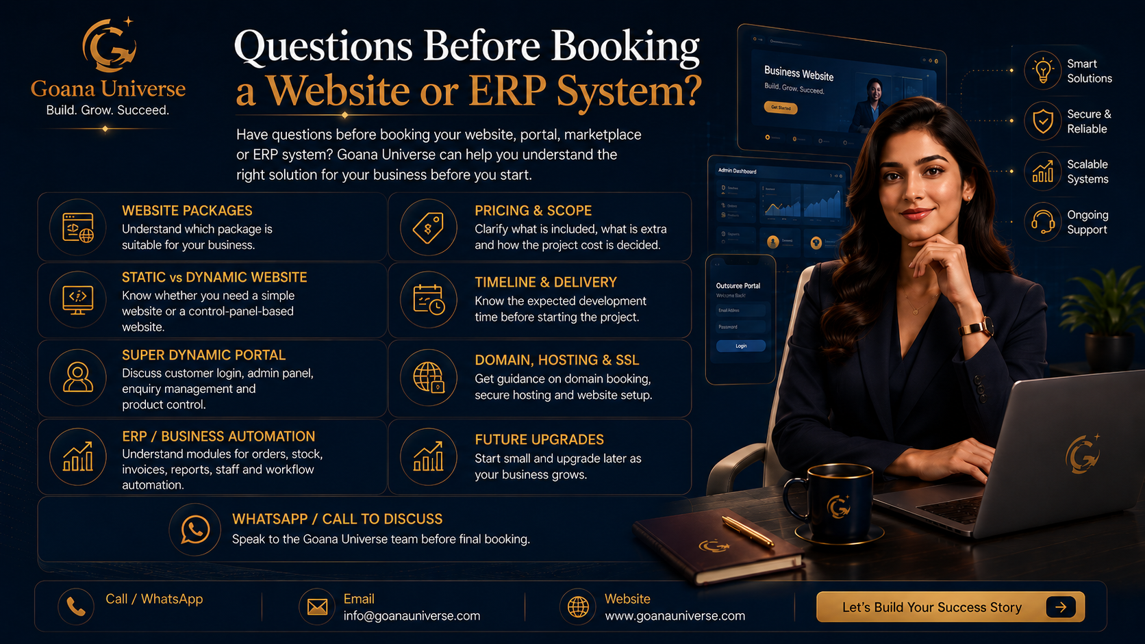 Goana Universe Website Questions